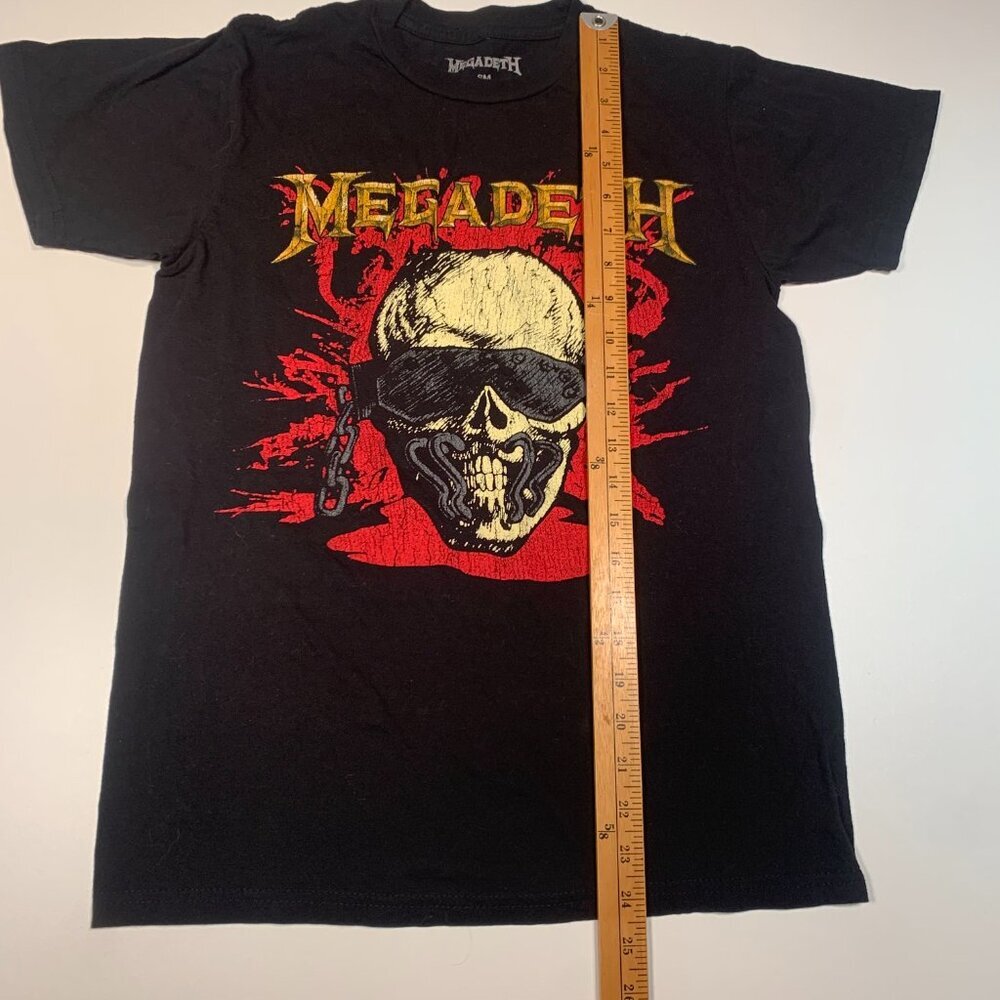 Megadeth Band T-Shirt Small Black Graphic Skull Metal Rock Tee Licensed Merch - Picture 5 of 7